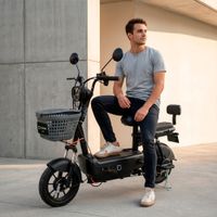 Bicimoto Electrica Futur Zyro Negro Mate - Batería Extraíble