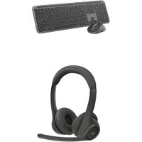COMBO TECLADO Y MOUSE Y AUDÍFONOS INALÁMBRICOS MK955 LOGITECH | GRAFITO