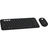 COMBO TECLADO Y MOUSE INALÁMBRICOS PEBBLE 2 LOGITECH | NEGRO