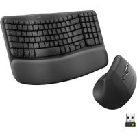COMBO TECLADO Y MOUSE INALÁMBRICOS WAVE KEYS LOGITECH | GRAFITO