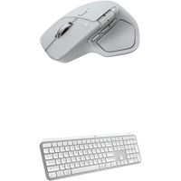 COMBO TECLADO Y MOUSE INALÁMBRICOS MX MASTER 4 KEYS S LOGITECH | GRIS PÁLIDO