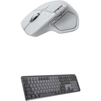 COMBO TECLADO Y MOUSE INALÁMBRICOS MX MASTER 4 LOGITECH | WHITE SILVER