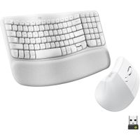 COMBO TECLADO Y MOUSE INALÁMBRICOS WAVE KEYS LOGITECH | OFF WHITE