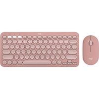 COMBO TECLADO Y MOUSE INALÁMBRICOS PEBBLE 2 LOGITECH | ROSA