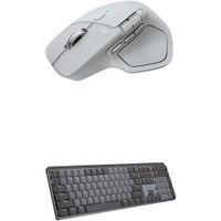 COMBO TECLADO Y MOUSE INALÁMBRICOS MX MASTER 4 MECHANICAL LOGITECH | GRIS PÁLIDO