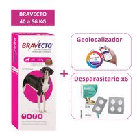 Combo Antipulga Bravecto 40-56 kg más Gratis Geolocalizador y Endal Plus