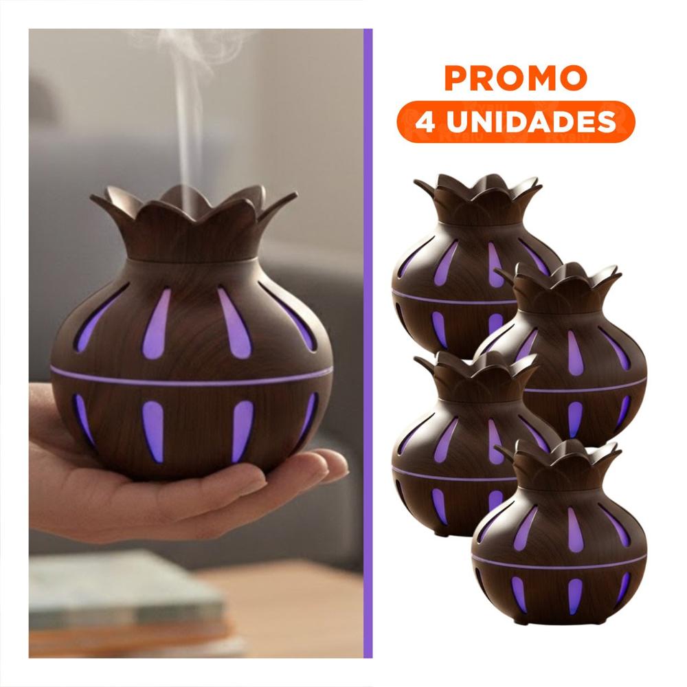Pack4 Aparato con Uso Interior y Funcion Humificadora Dimensiones 12x11cm Y+Regalo Sticker