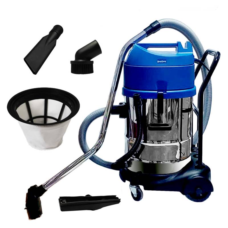 Aspiradora Industrial Carwash Polvo y Agua Dongcheng DVC60 2300W 60 Litros 2 Motores