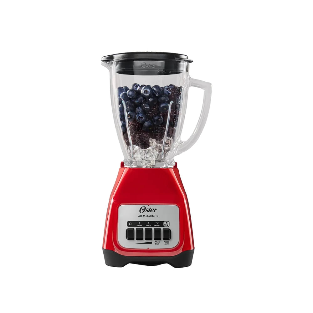 Licuadora Oster de 1.5L con 800 watts  Rojo Kaliman BLSTKAG RPB