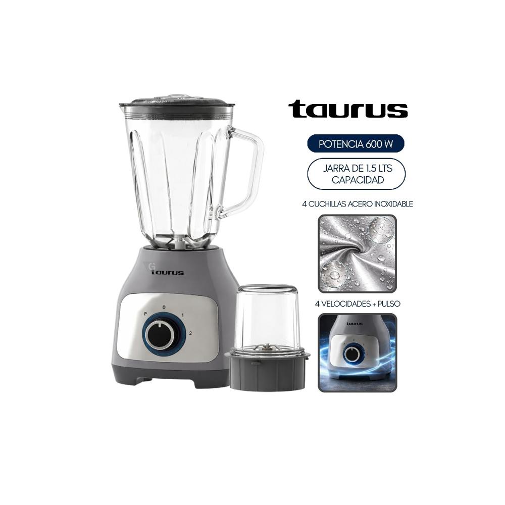 Licuadora Blender Taurus 600w mod. Silver Premium