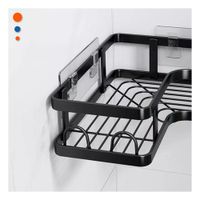 Mueble Esquinero Vertical 5 Piezas Negro Ahorro de Espacio en Casa Y+Papel Regalo