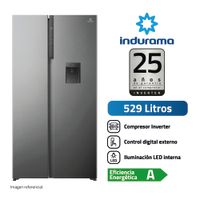 Refrigeradora Indurama RI-795DI 529L Side By Side con Dispensador Croma