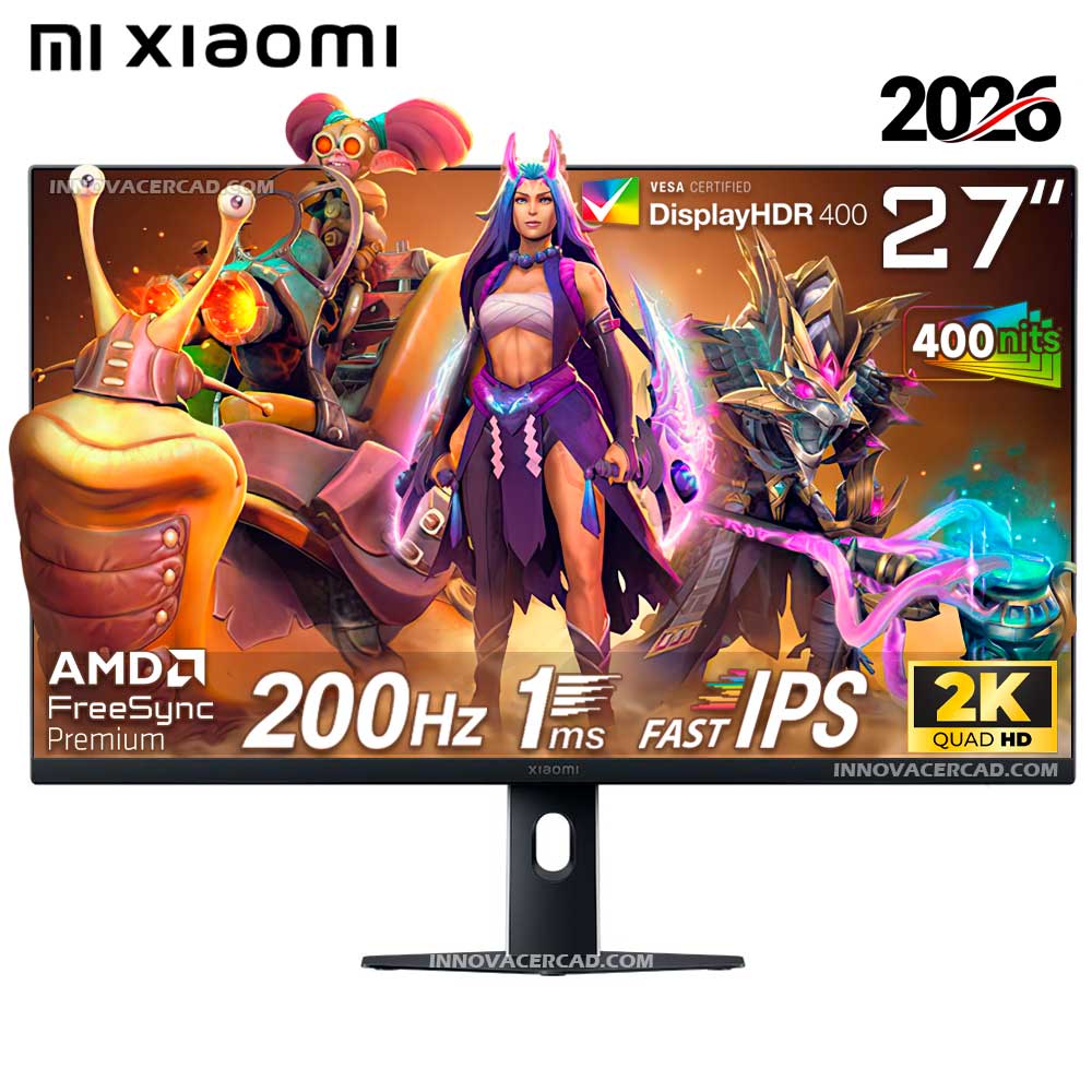 Monitor Xiaomi G27Qi 2026 de 27 2K QHD Fast IPS 200hz 1Ms GTG HDR400 FreeSync Premium