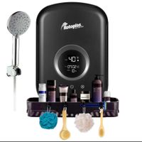 Rapiducha Rotoplas Sensation Max Black 5500W Diseno Compacto