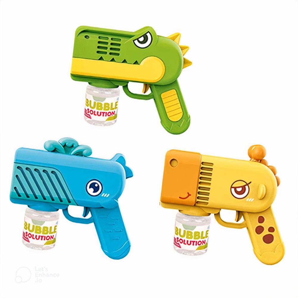 Pistola burbujas - 12 burbujas automatico unisex