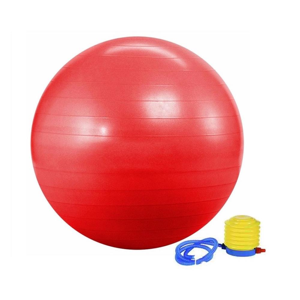 Pelota de yoga 75 cm ROJO con inflador