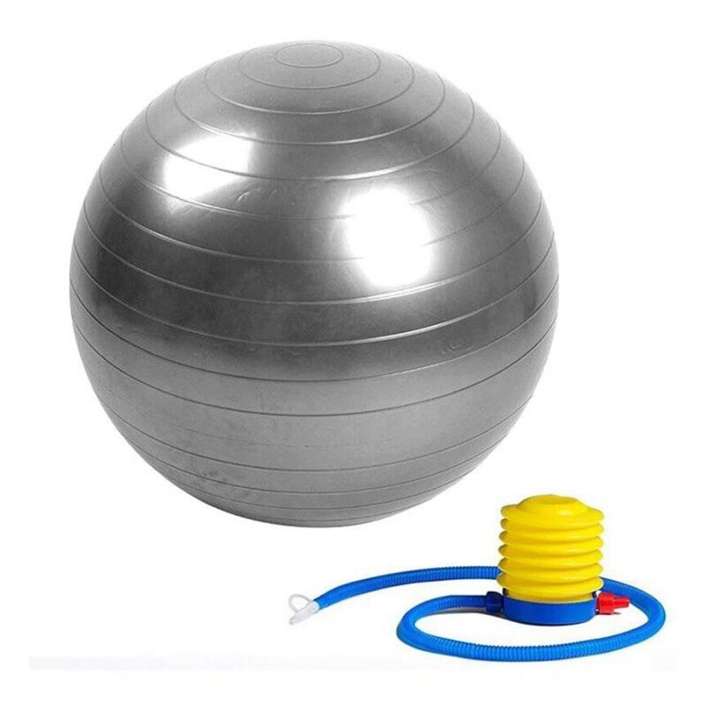 Pelota de yoga 75 cm GRIS con inflador
