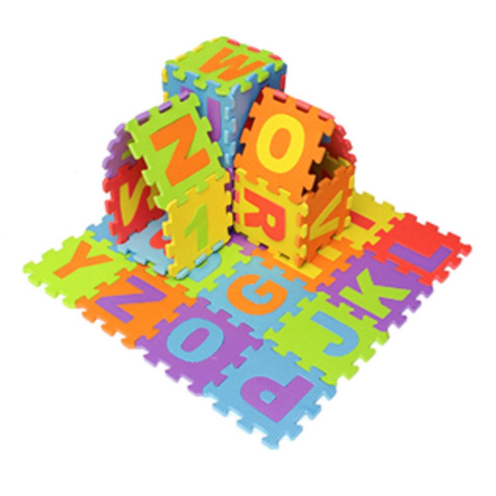 Piso de Goma EVA para Bebes ABCedario 26 Piezas 30x30x0.8cm