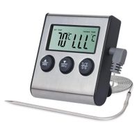 Termometro Digital Cocina Liquidos Solidos Carnes Aceite Alarma Sonda
