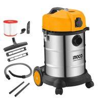 Aspiradora Ingco Acero Inox Seco Humedo