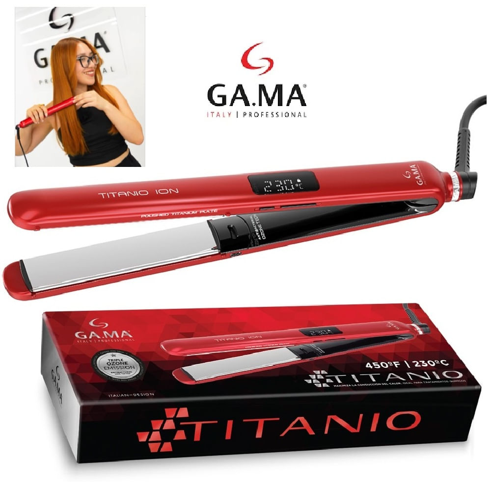 Alisadora Digital RED OZONO Titanio