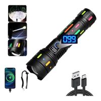 Linterna Táctica Profesional 3000 Metros Alta Potencia Zoom