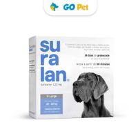 Suralan X-Large (40 a 60 Kg) x 1 Tab - Antipulgas y Antiparasitario para Perros