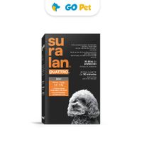 Suralan Quatro Mini (2.5 a 5 Kg) x 1 Tab - Antipulgas y Antiparasitario para Perros