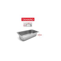 BANDEJA GASTRONÓMICA DE ACERO 32.5 cm x 17.6 x 6.5 cm