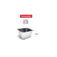 BANDEJA GASTRONÓMICA DE ACERO 17.6 cm x 16.2 x 10 cm
