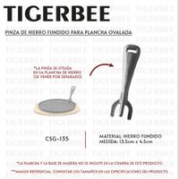 PINZA DE HIERRO FUNDIDO PARA PLANCHA OVALADA