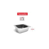 BANDEJA GASTRONÓMICA DE ACERO 17.6 cm x 16.2 x 6.5 cm
