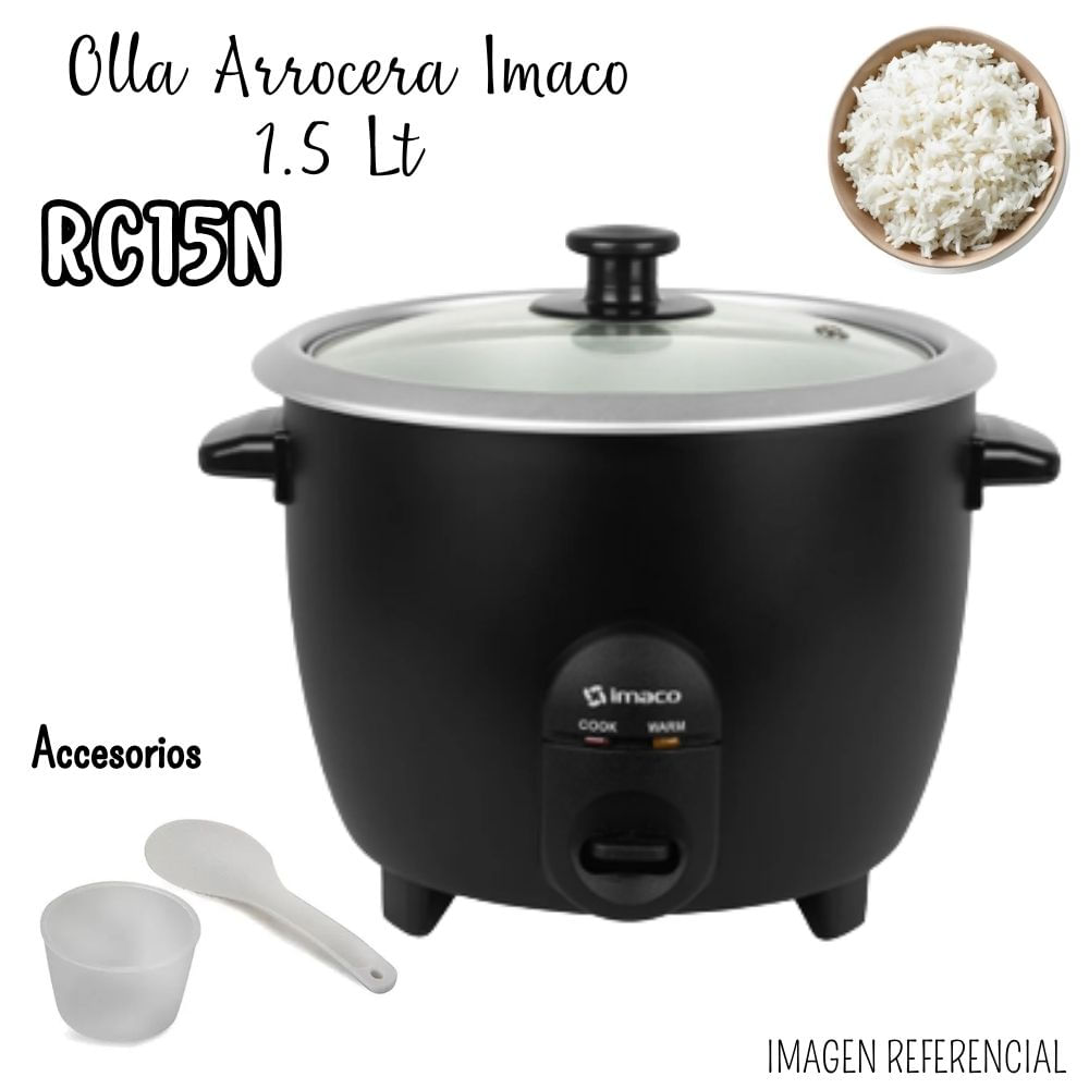 Olla Arrocera Imaco 1.5 Lt. RC15N - NEGRO
