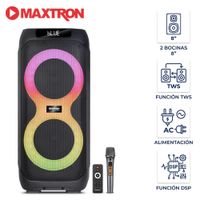 Torre de Sonido Maxtron Mx 807 Furore 02 Bocinas 8 pulgadas 01 Micro Función DSP