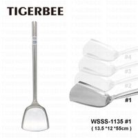 ESPATULA DE ACERO INOX CON MANGO ANTIDESLIZANTE  ""SIZE 1""