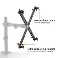 ADAPTADOR VESA UNIVERSAL PARA MONITOR 17 A 32 PULGADAS SIN ORIFICIOS  XMA-11  KOREANO