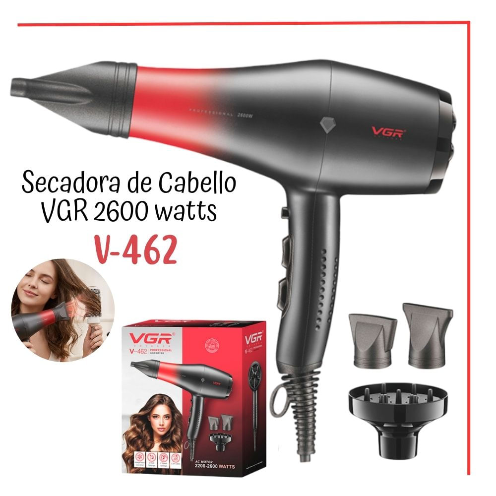 Secadora de Cabello VGR V-462 ROJO