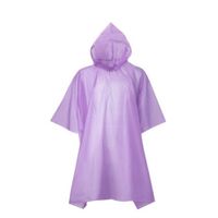 Poncho Ligero impermeable Para Lluvia - Morado