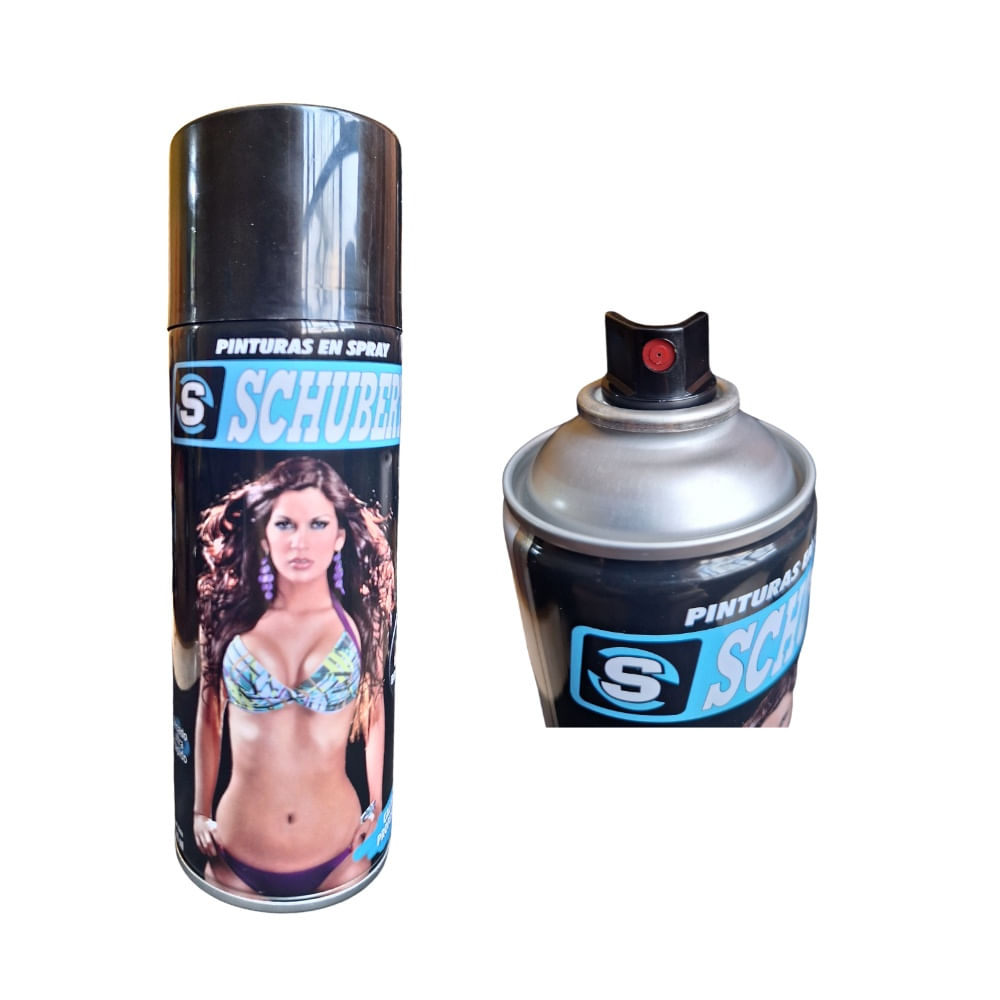 Pintura en Aerosol Spray 400 ml Schubert Negro Mate