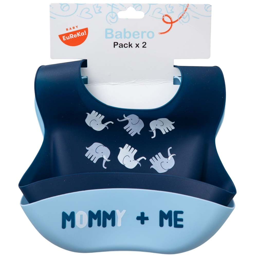 Babero silicona niño BABY EUREKA! x2un