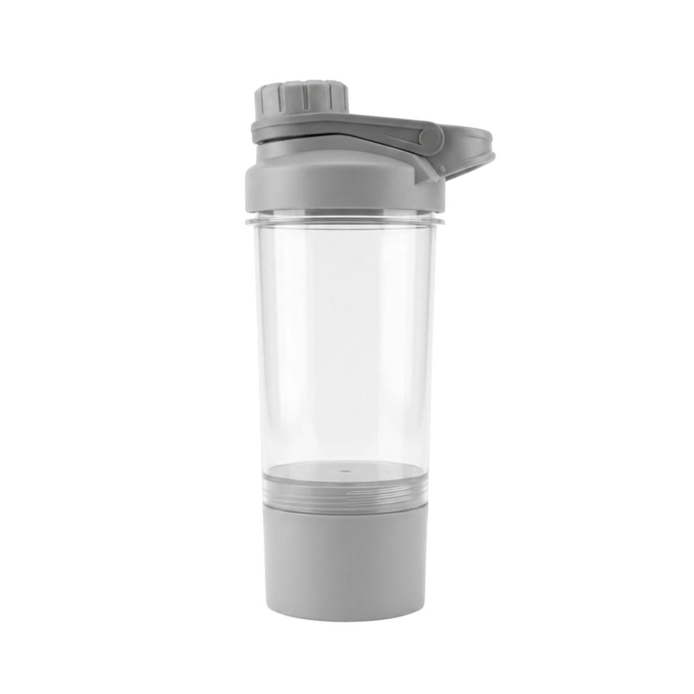 Shaker Tomatodo con Compartimentos Plomo - Agitador Mezclador Antiderrame