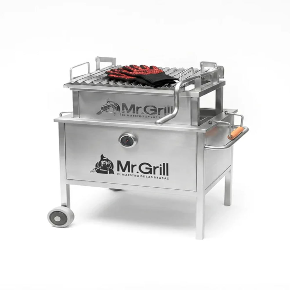 Caja China Mediana Steel Pro Infinity con Parrilla de Ángulos en V Regulable