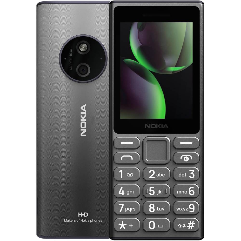 Celular Nokia 110 4G 2024 Dual SIM Teléfono Básico con Batería de Larga Duración y Conectividad 4G T