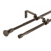 Set Doble Extensible 16/19 Muro 120-210 cm Cónico Café