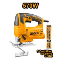Sierra Caladora Ingco 570W con 3 Hojas de Calar JS57028