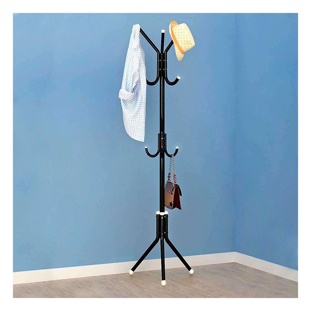 Base Colgante Multiuso 175x45cm para Ordenar Ropa y Accesorios en Hogar Negro