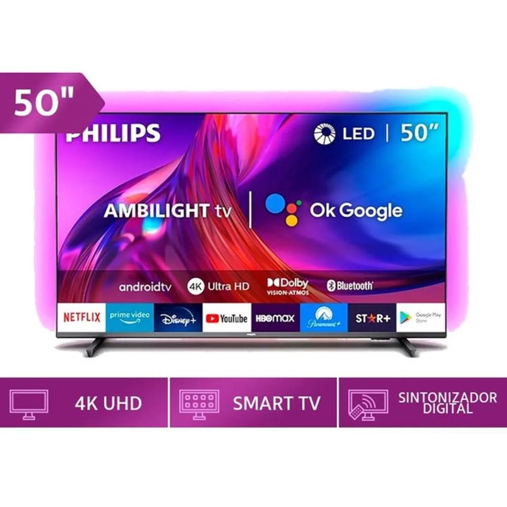 TELEVISOR SMART TV PHILIPS 4K ULTRA HD 50 50PUD7906 AMBILIGHT