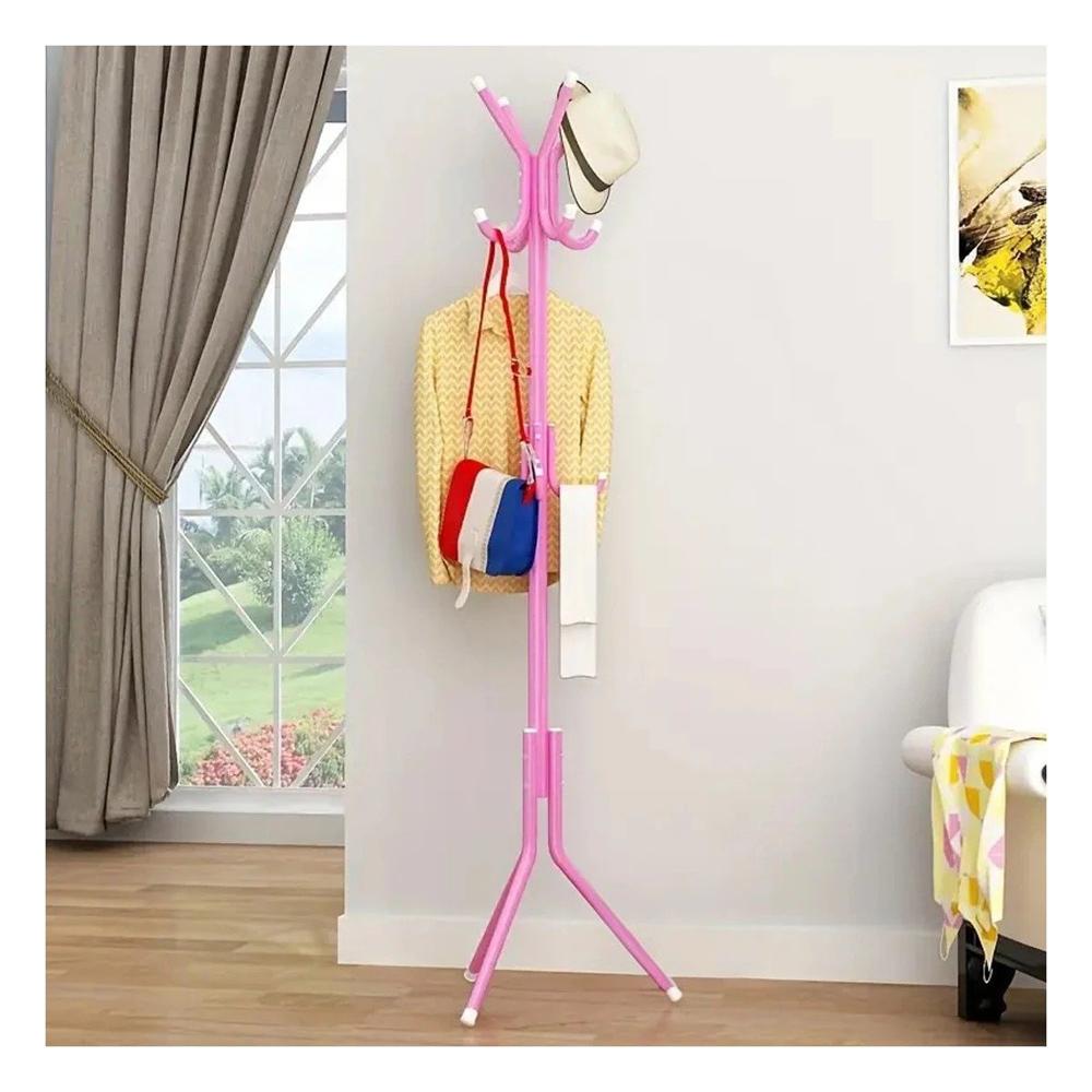 Perchera Compacta Rosada 175x45 cm con Gran Utilidad en Hogar