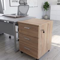 Cajonera De 3 Cajones Con Ruedas miel