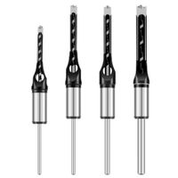 Set de 4 Brocas Cuadradas de Mortaja para Carpintería 6.4mm  a 12.7mm.